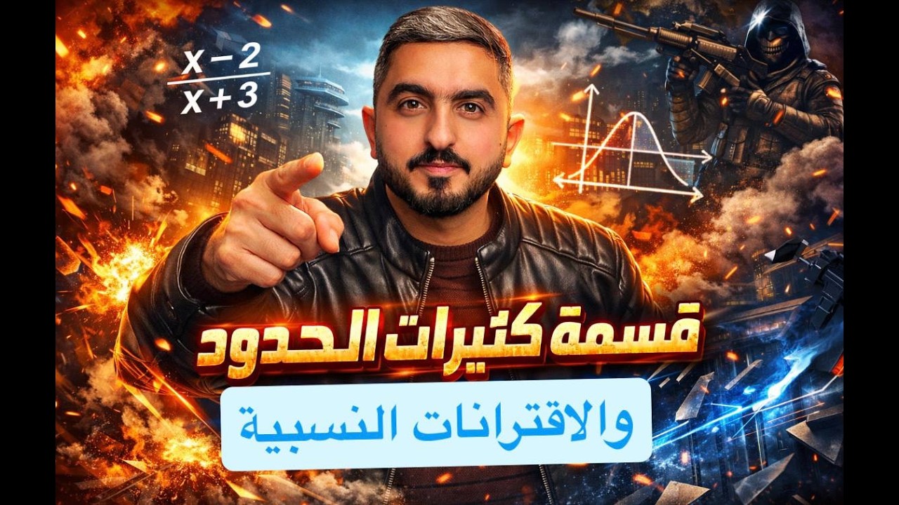 اتدرب و احل المسائل لدرس قسمة كثيرات االحدود و الاقترانات النسبية || الصف العاشر || راشد الفاعوري