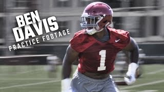 Watch Ben Davis run drills during Alabama's opening day of fall camp