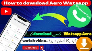 How to download Aero Watsapp. Aero Watsapp kasy download kry. Watsapp update problem ksy solve kry. screenshot 4