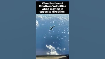 Relative Velocity Visualisation 😱 Planes moving in opposite direction 😳 #physics #neetpreparation