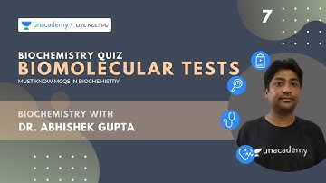 Biochemistry | MCQ Challenge Biomolecular Tests | Dr. Abhishek Gupta