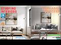 Studying Interiors - 3D Modeling and VRay Rendering - Timelapse - Architectural Visualization -
