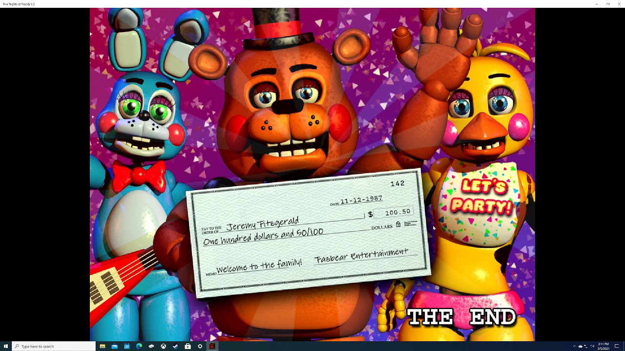 No Tampering achievement in Five Nights at Freddy's