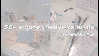 `ˏ ˚₊✩ 50+ extreme intelligence bundle // blush subliminal ꒱꒱