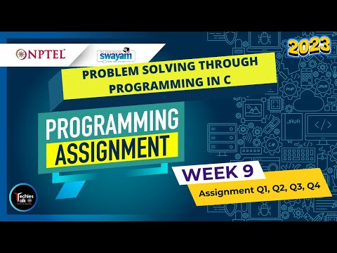 NPTEL Problem Solving through Programming In C WEEK9 Programming Assignment Solutions | Swayam 2023