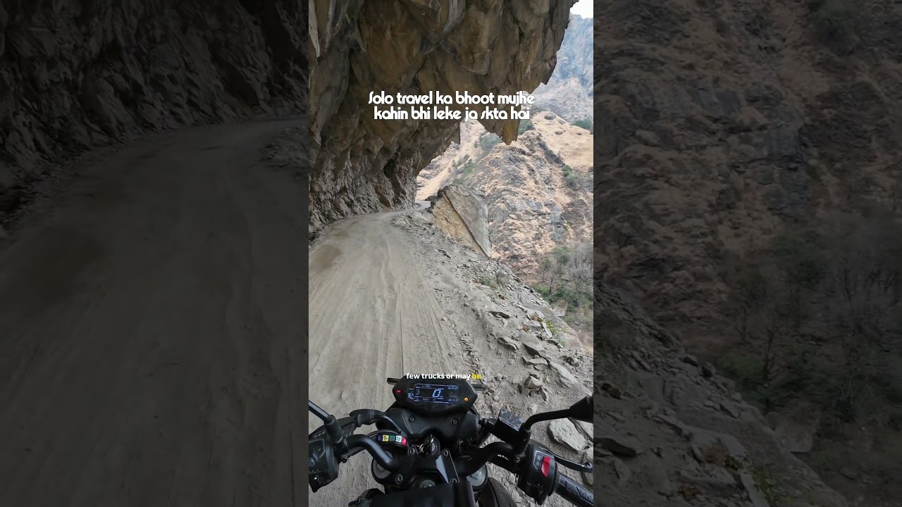 Solo Motorcycle Ride on Milam Glacier Indo-China Border Road Munsyari Uttarakhand Pulsar N250