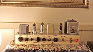 Mystery Magicians Tube Valve Microphone Preamp Prototype using 6AU6 Pentode   6GU7 Dual Triode.