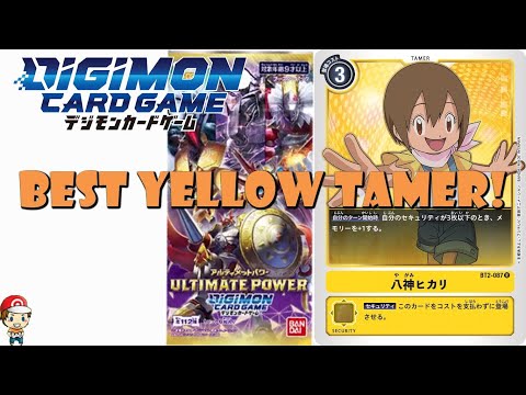1st Ever Hikari Card is the Best Yellow Tamer Yet! (New Digimon TCG -  Ultimate Power) - YouTube