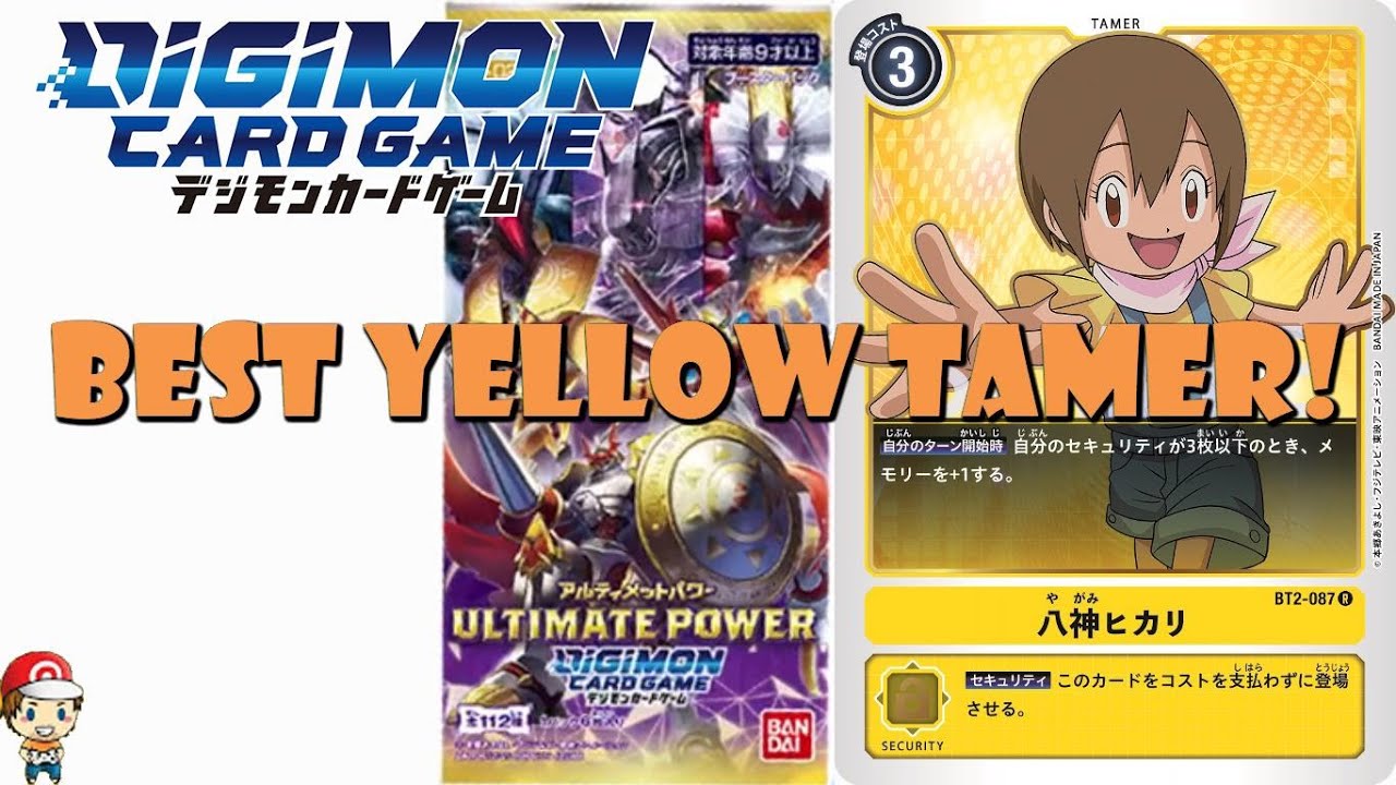 1st Ever Hikari Card is the Best Yellow Tamer Yet! (New Digimon TCG -  Ultimate Power)