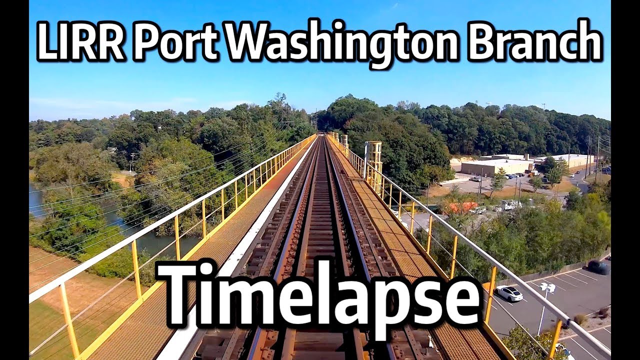 ⁴ᴷ⁶⁰ Long Island Railroad Timelapse - The Eastbound Port Washington 
