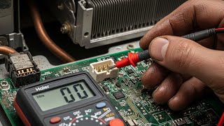 Haier DC Inverter AC E1 Error Code Problem Solve and Sensor Testing in Urdu Hindi overlay
