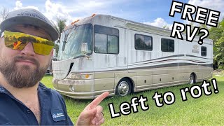 Will it Start? RV for FREE if we Can get it to Drive Away! Cummins Diesel!