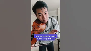 What people think practicing the violin sounds like…