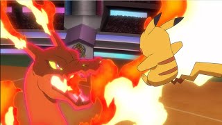 Ash ( Pikachu) VS (gigantamax Charizard )Leon Full Battle - Pokemon AMV Full Battle
