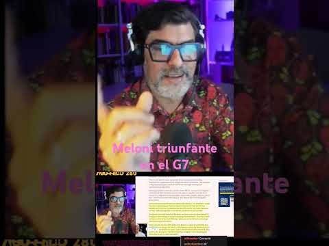 Meloni triunfante en el G7