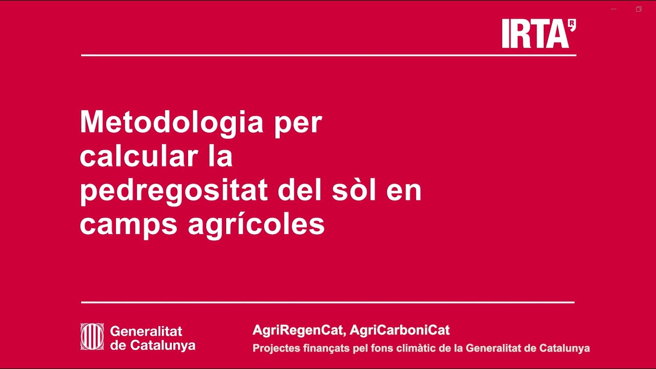 Com càlcular la pedregositat d’un sòl agrícola