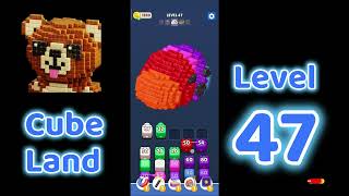 Cube Land puzzle Level 47 Walkthrough | Complete Puzzle Solution | SolutionGuruji