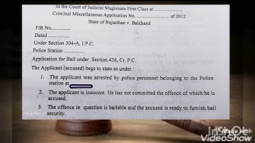 Bail Application drafting | #bailable #offence #drafting .