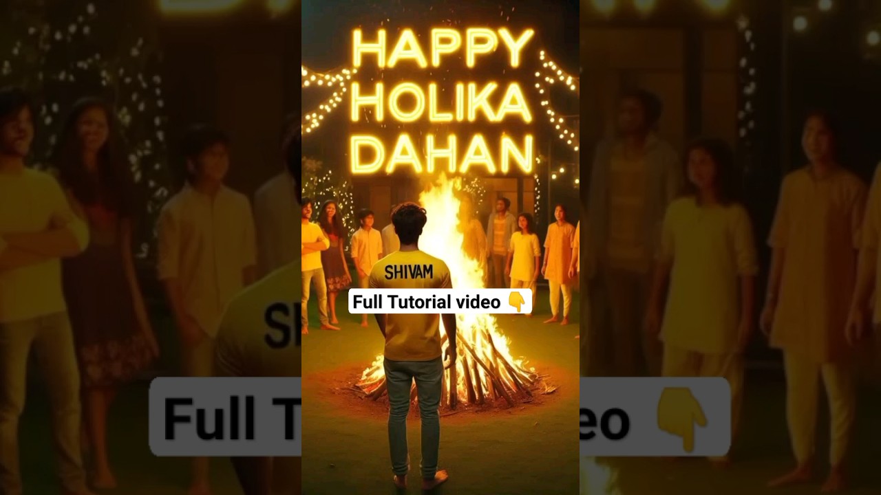 Trending Holika Dahan Ai Photo Editing Video |Holika Dahan Name Video Editing|Bing AI Image Tutorial