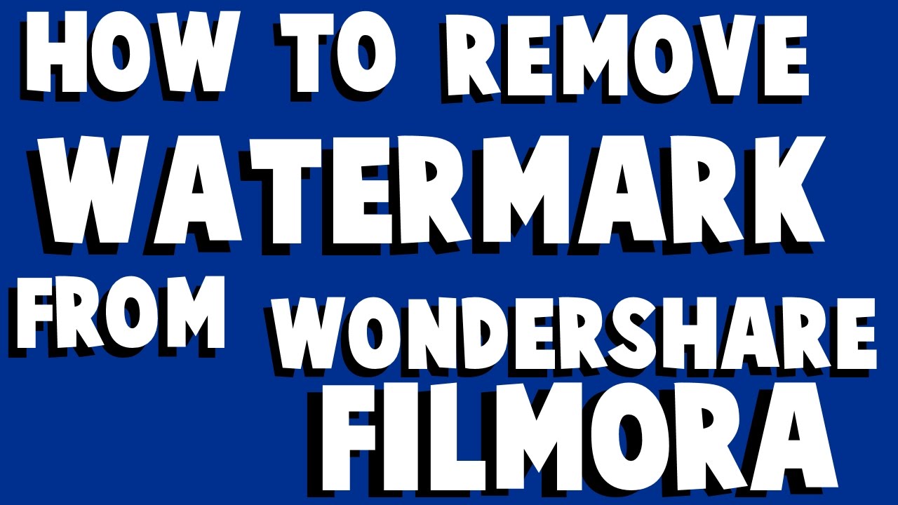 wondershare filmora x watermark remover wondershare filmora x watermark remover