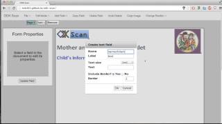 Odk Scan Form Designer Tutorial - Video 3 Adding Text