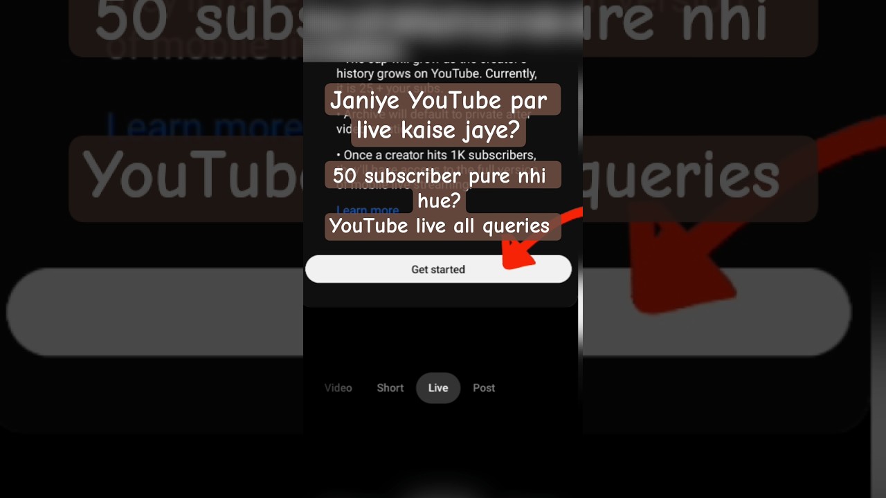 Παρακολούθηση YouTube par live kaise jaye?50 Subscribers pure nahi hue?bina subcribr badaye jaye youtube par live💯 στο YouTube Παρακολούθηση YouTube par live kaise jaye?50 Subscribers pure nahi hue?bina subcribr badaye jaye youtube par live💯 στο YouTube