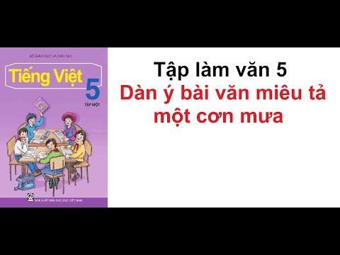 Video Lập dàn ý tả một cơn mưa - Tập làm văn 5 - youtube
