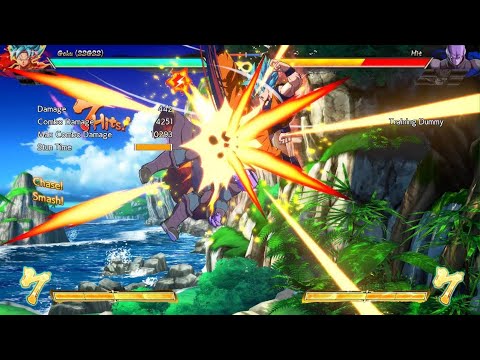 DRAGON BALL FighterZ goku 100% tod combo sggss