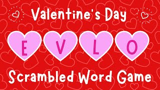 Valentine's Day Game | Scrambled Word Game | ESL Games | 4K screenshot 5