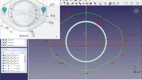 Modelleren van onderdeelontwerp met behulp van primitieven | Basis Beginners FreeCAD v1.0 / 0.22 ...