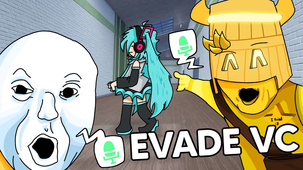 TROLLING AS MIKU IN EVADE VC | Roblox Evade VC Funny Moments - YouTube