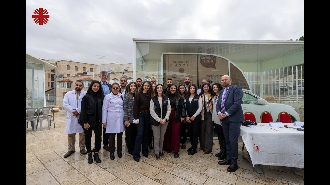Caritas Jerusalem  - THE INAUGURATION OF THEVEHICLE OF HOPE