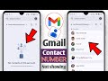 Gmail Save Contact List Not Showing | How To Recover Contact Number In Gmail Contacts Not Showing