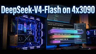 DeepSeek-V4-Flash-0731 (284B) को 4 RTX3090s पर स्थानीय रूप से चलाया गया। screenshot 5