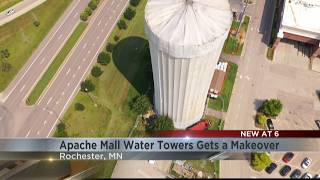 Apache Mall water tower gets a makeover