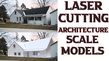 Cut Architecture Scale Model Design Lightburn Co2 Laser Cutter