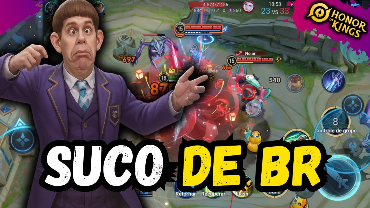 PURO SUCO DE HOK BR(A MAIS BIZARRA DA SEAZON) | HONOR OF KINGS