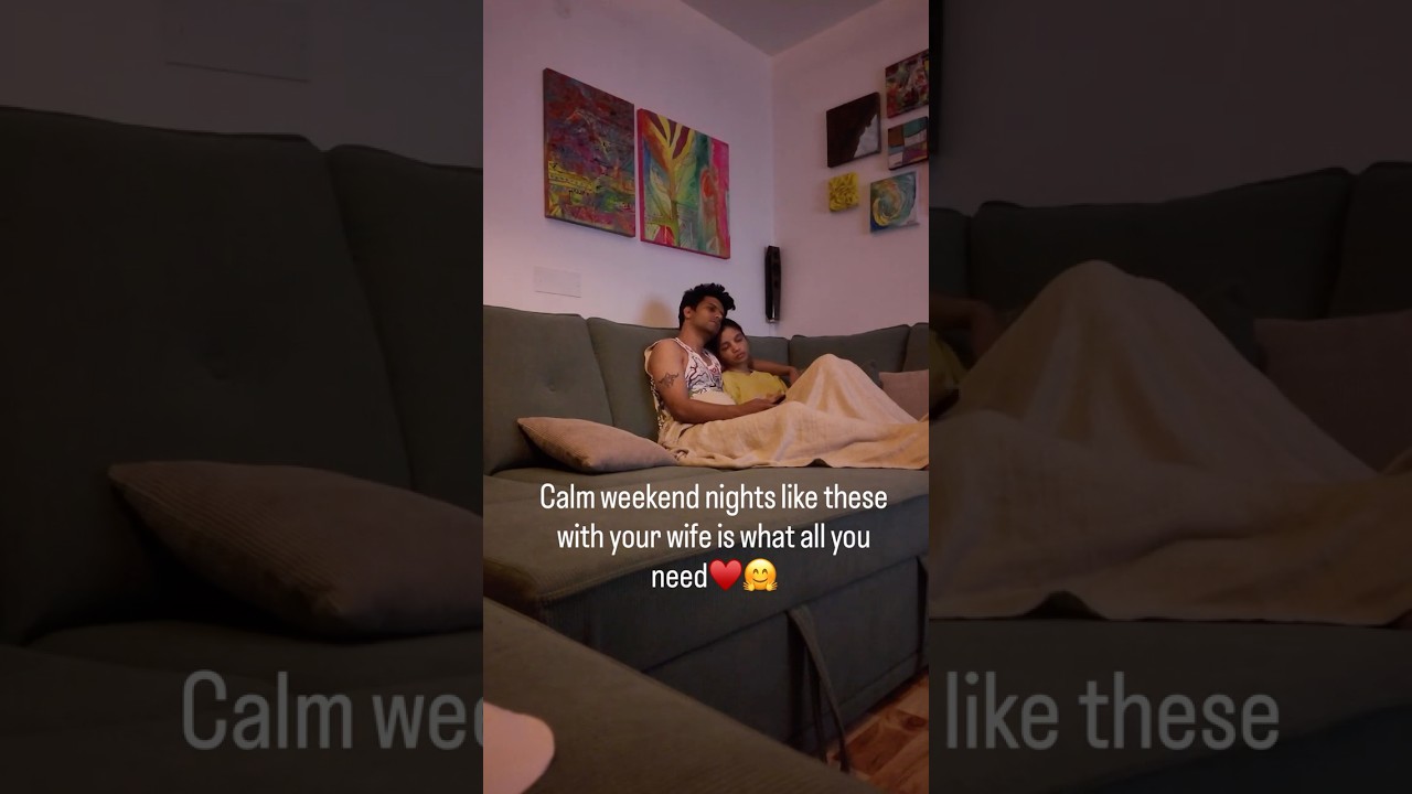 Calm weekend nights like these with your wife is what all you need ❤️😂 | Couple Moments