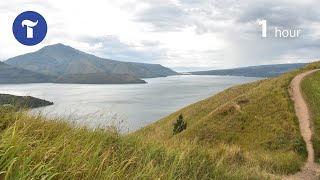 Suara Air Menenangkan di Danau Toba | 1 Hour Meditasi & Relaksasi | Tenang