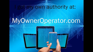 Owner Operator, Get My Own Authority, MC DOT