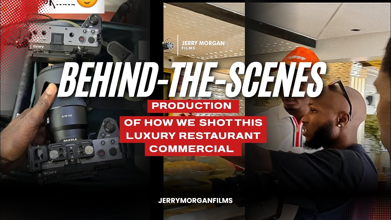 Luxury Restaurant Commercial BEHIND THE SCENES production 