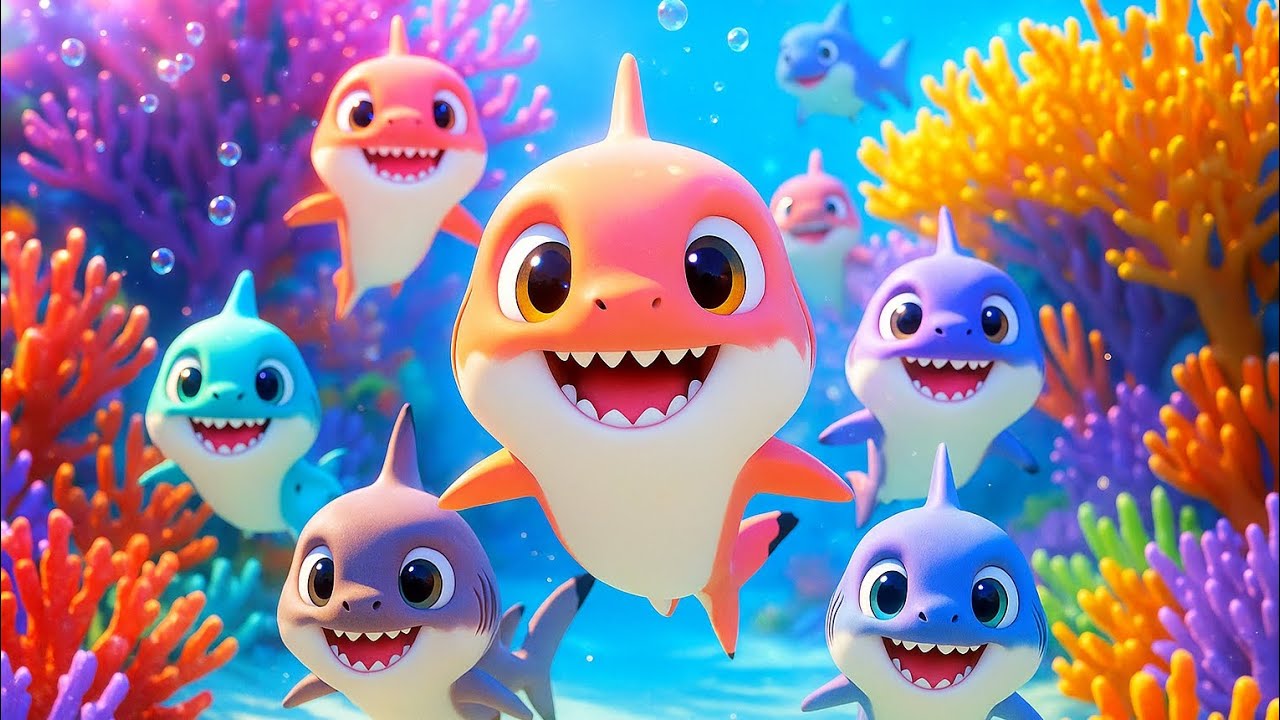 🐬 Baby Shark 🦈 – Fun Kids Song | Sing Along with Garden of Joy 🌈💙