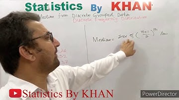 Median from Discrete Grouped Data or Discrete Frequency Distribution