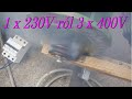 1 x 230V-ról 3 x 400V - Forgó fázisátalakító (rotary converter)