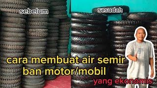 Cara membuat air semir ban motor/mobil yang ekonomis hasil lebih hitam dan mengkilat!!!