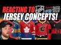 Reacting to NHL Jersey Concepts! Ft Twisted Wrister Hockey