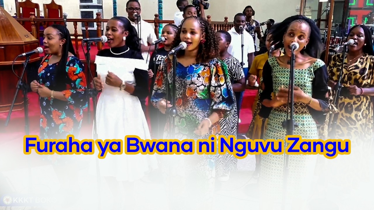 Furaha ya Bwana ni Nguvu Zangu | Kwaya ya Vijana KKKT BOKO Wakihudumu Ibada