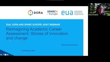Reimagining Academic Career Assessment - EUA, DORA and SPARC Europe joint webinar