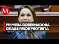 Tere jimnez rinde protesta como primera gobernadora de aguascalientes