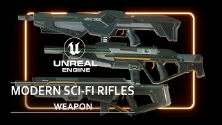 Modular Sci-Fi Rifles Bundle 2 Unreal Engine Asset